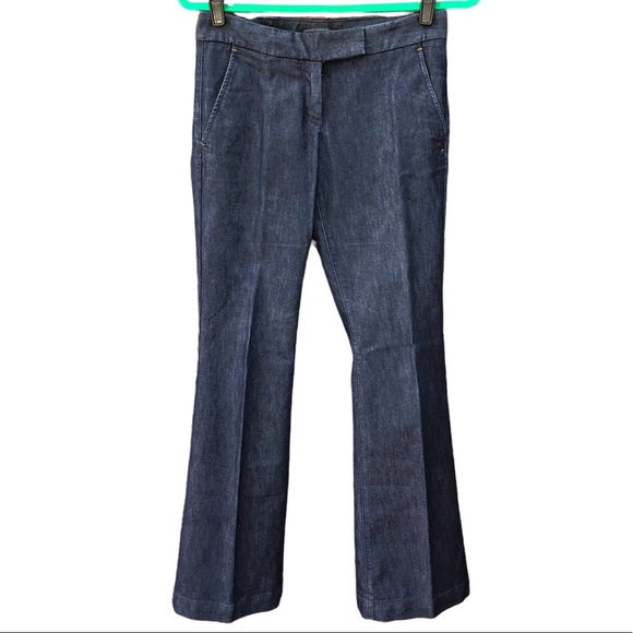 Express Denim - Express 0 Jeans Trouser Denim Wide Leg Dark Wash Retro Pants Workwear Boho